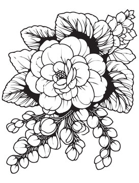 Begonia clip art preview