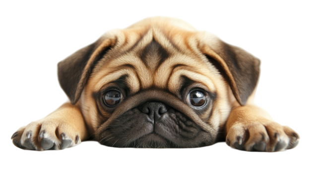 Cute puppy resting