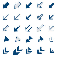 イラスト素材：いろいろ矢印イラストセット	
