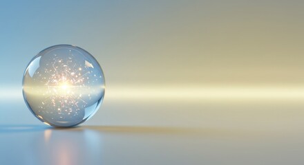 Luminous Orb: A Captivating 3D Render of Inner Light and Energy