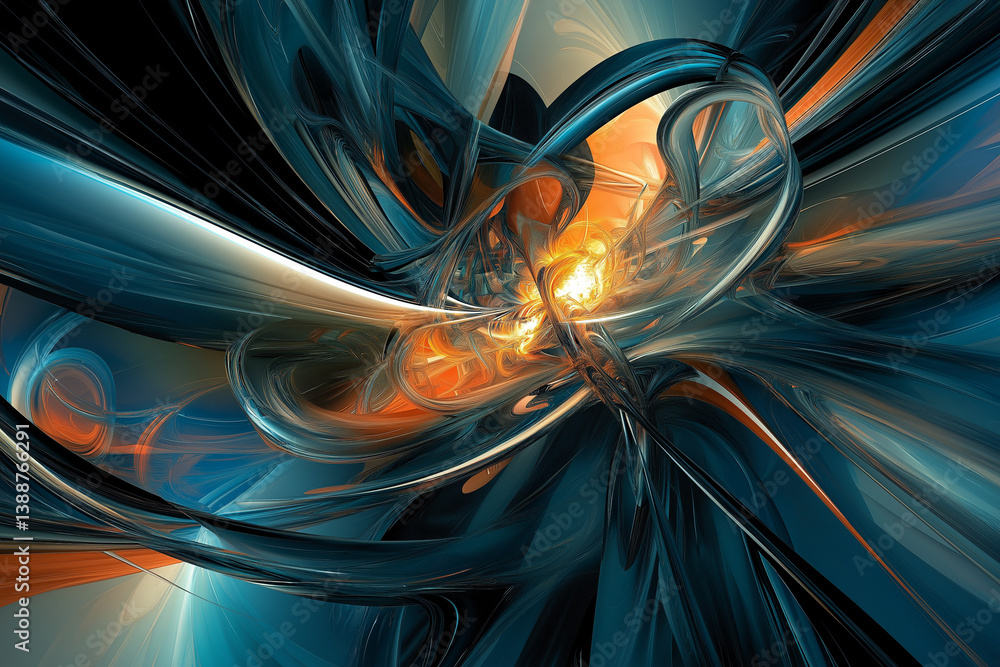 Aufkleber an abstract technology background is a work of art that celebrates the beauty and complexity of tech