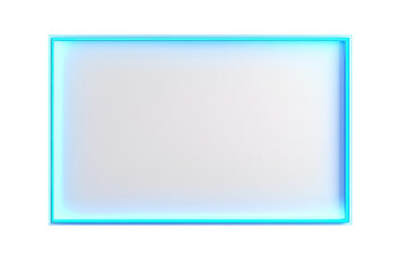 Blank Screen with Neon Border