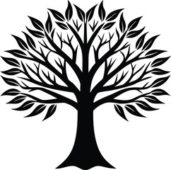 Obraz premium tree silhouette vector design