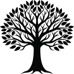 Fototapeta premium tree silhouette vector design