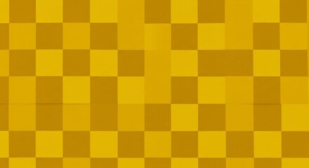 Golden Hues: Abstract Checkerboard Pattern AI Generated