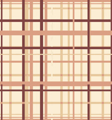 Beige plaid pattern with brown and pink lines
