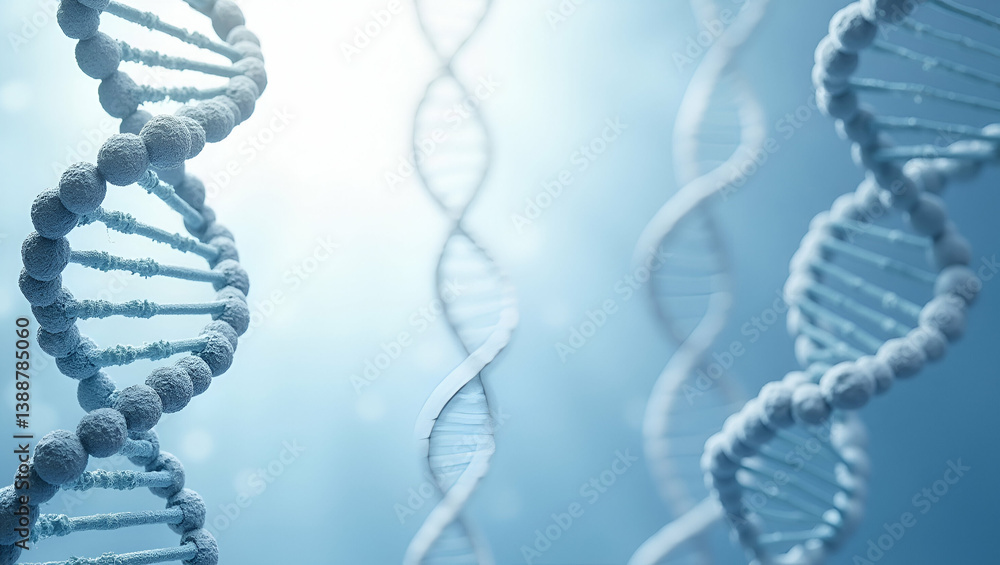 Poster minimalist wallpaper design: cloning & genomics inspired patterns with expansive space for data anno