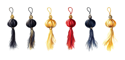 Decorative Tassels in Various Colors