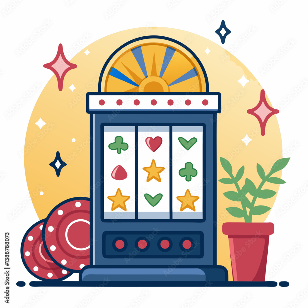 Poster create a vector illustration of a roulette ball with a bold, black stroke. the design should be clea