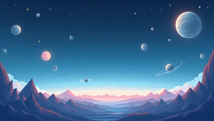 Modern Minimalist Wallpaper: Extraterrestrial Life Exploration with Futuristic Accents for Innovative Astrobiology Research and Cosmic Biology Mysteries