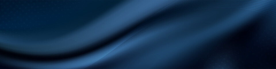Abstract deep blue flowing background.
