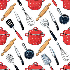 Design a bold, seamless vector pattern featuring striking geometric shapes with thick outlines.  Prioritize high-contrast color palettes.