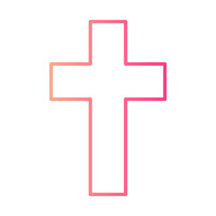 cross gradient icon
