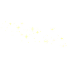 Golden Sparkling Stars Illustration