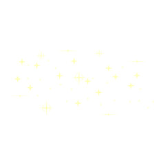 Golden Sparkling Stars Illustration