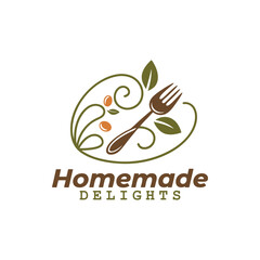 Obraz premium Restaurant company logo design vector illustration