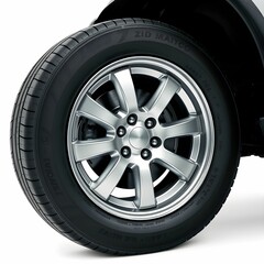 Obraz premium car wheel on white background