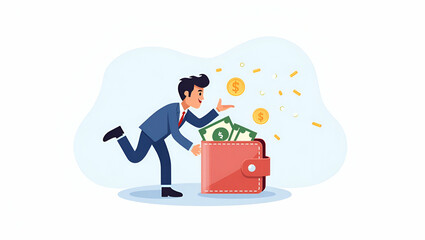 Flat Dynamic visual narrative illustrating cryptocurrency wallets with secure blockchain integration digital asset management and advanced encryption for innovative digital currency transactions in mo