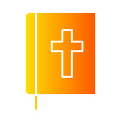 Obraz premium bible gradient icon