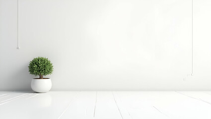 Modern Minimalist Flat Wallpaper Design: Expansive Space & AI-Powered Home Assistants with Intelligent Voice Interface for Futuristic Smart Living