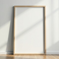Crisp white wooden frame against a white wall , shabby, wall, bright