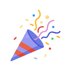 Celebration Party Confetti Icon Design