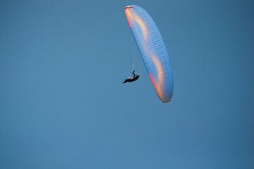 paragliding flight