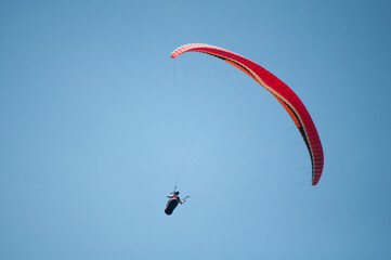 paragliding flight