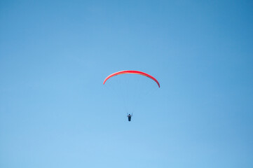 paragliding flight