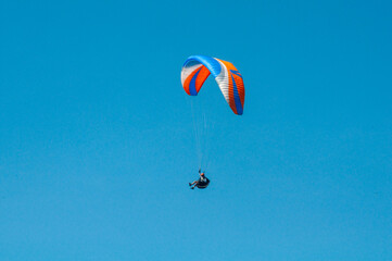 paragliding flight