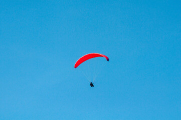 paragliding flight