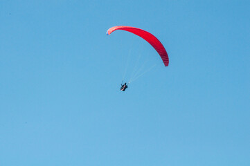 paragliding flight