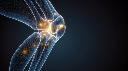 Knee joint pain relief techniques healthcare facilities informative guide clinical environment close-up view wellness concept