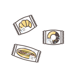 コンビニ・スーパーの商品 パン、菓子パン、お惣菜パン、ドーナツ