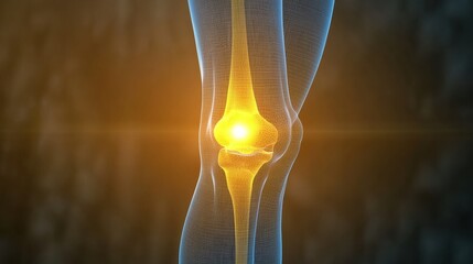Knee joint movement analysis medical research lab 3d visualization clinical environment close-up view anatomy concept