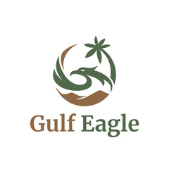 Explore Arab Gulf Eagle Vacation Logo Template