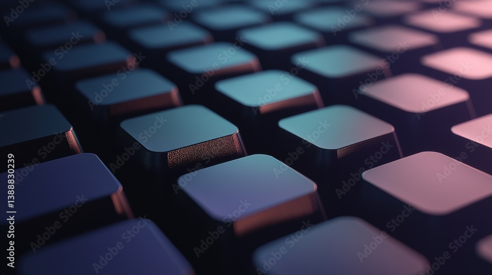 Poster exploring the intricate patterns of modern technology digital environment image focus abstract viewp