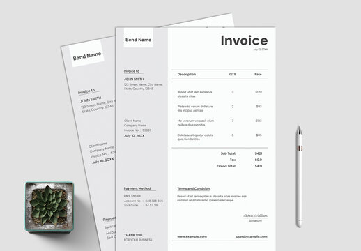 Professional Invoice Template for Business