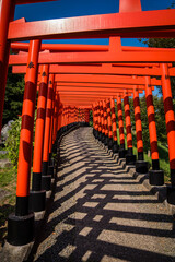 Takayama Inari Shrine in Ushigatacho, Tsugaru, Aomori, Japan