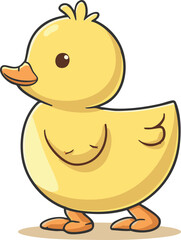 Cute duckling baby duck