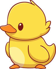 Cute duckling baby duck