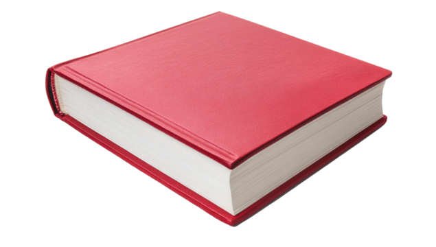 Red Hardback Book