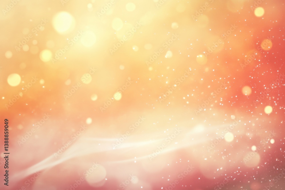 Poster abstract orange gold bokeh background soft light elegant design festive texture shiny sparkle bright