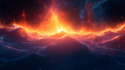Minimalist sacred geometry patterns with gradient overlays representing digital transformation in space