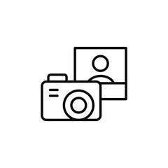 Birthday photo icon. Simple photo icon for social media, app, and web design. Vector illustration