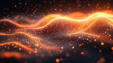 Abstract representation of digital currency using flowing patterns