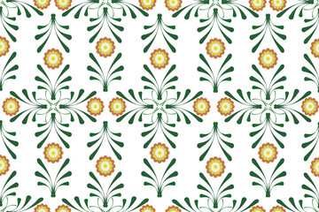 Fototapeta premium Shape of flowers in nature Textile seamless pattern