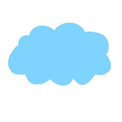 blue cloud icon