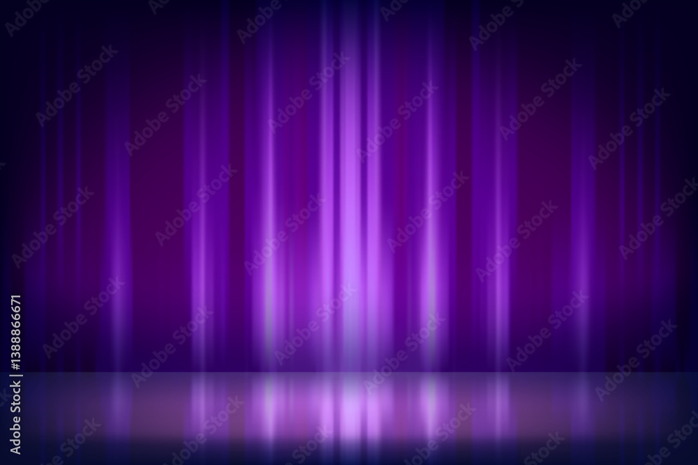 Poster abstract violet studio background. 3d vector mockup