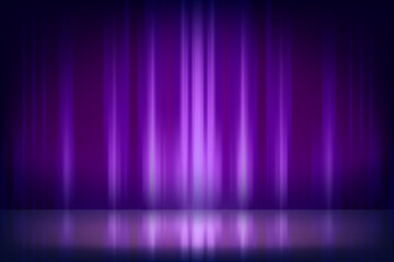 Abstract violet studio background. 3d vector mockup